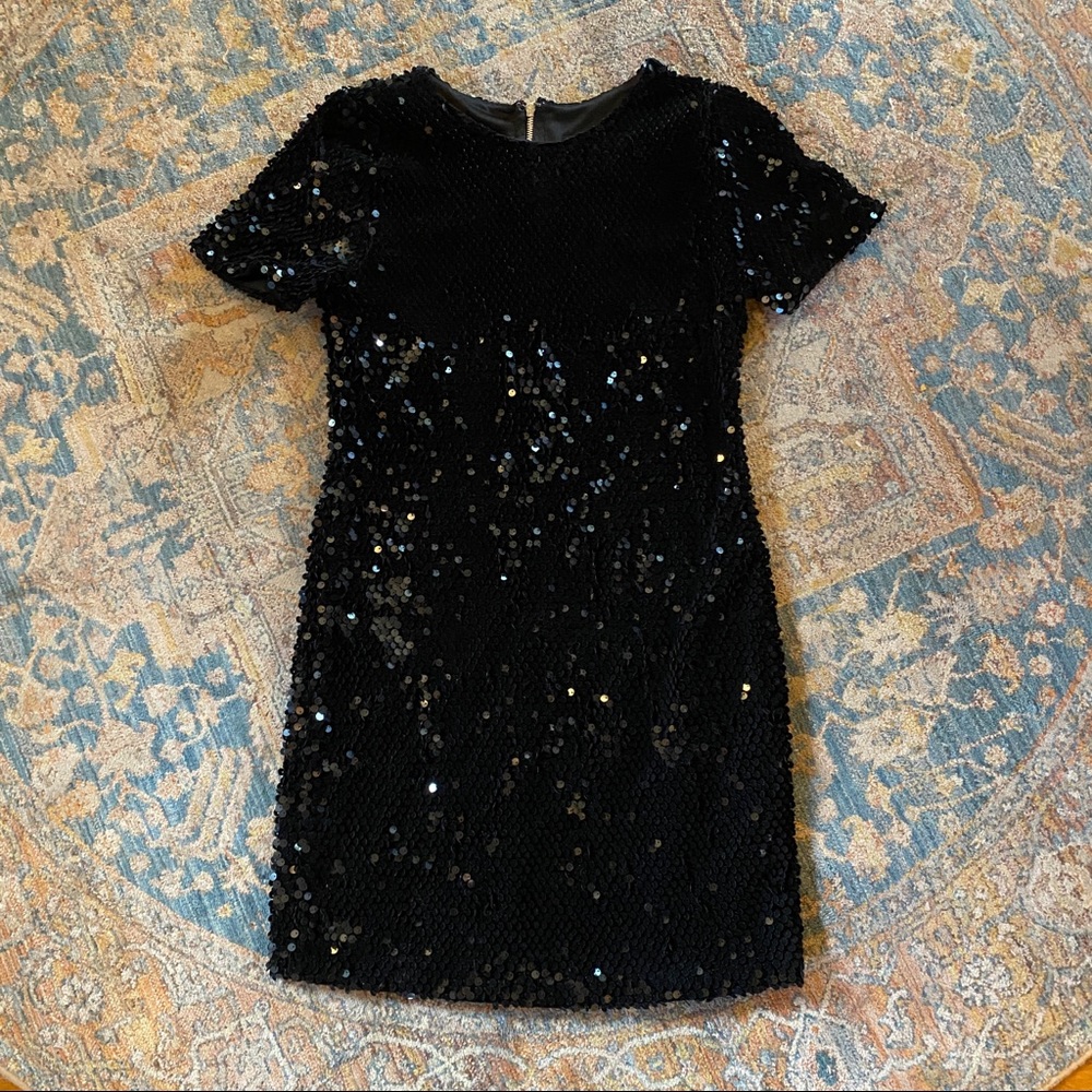 TopShop Velvet Sequined Party Dress
